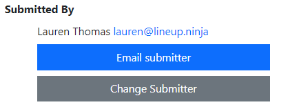 Button for Email Submitter and Change Submitter