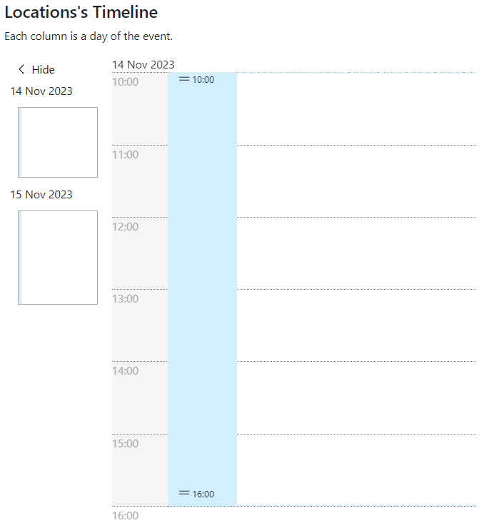 location window schedule lineup ninja agenda planning